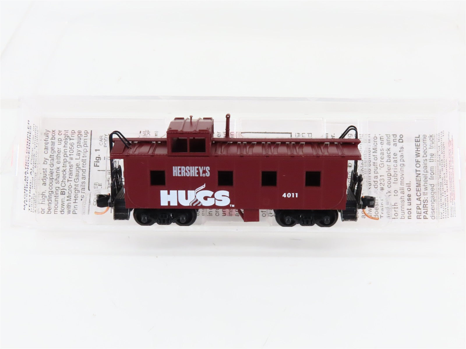 N Scale Micro-Trains MTL 100120 Hershey Hugs 36' Offset Cupola Caboose #4011