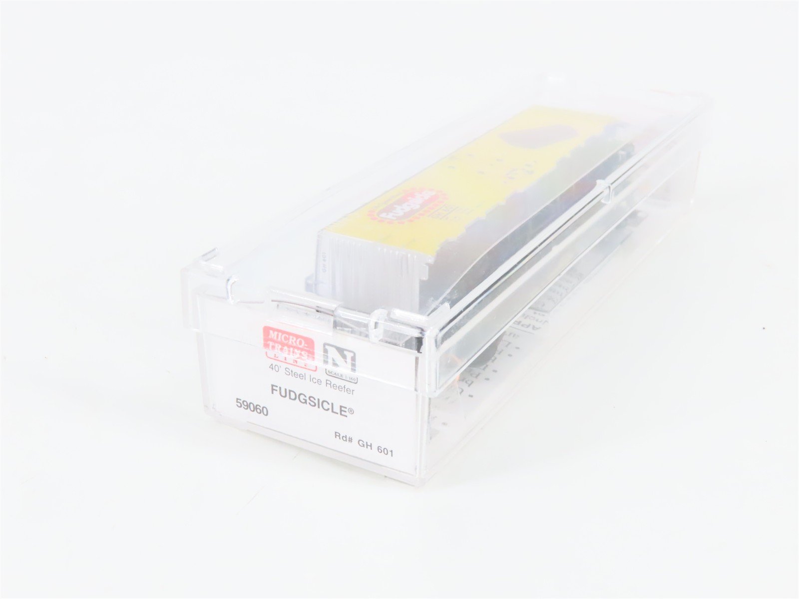 N Scale Micro-Trains MTL 59060 GH Fudgsicle 40' Steel Ice Reefer #601