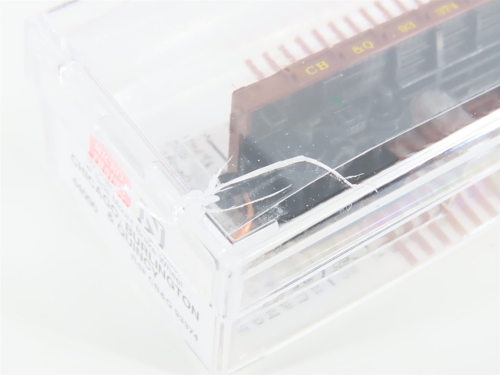 N Micro-Trains MTL 44090 CB&Q Chicago Burlington & Quincy 50' Flat Car #93374