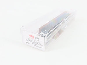 N Micro-Trains MTL 44090 CB&Q Chicago Burlington & Quincy 50' Flat Car #93374