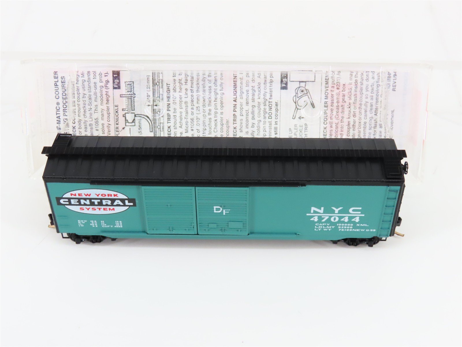N Scale Micro-Trains MTL 34200 NYC New York Central System 50' Box Car #47044