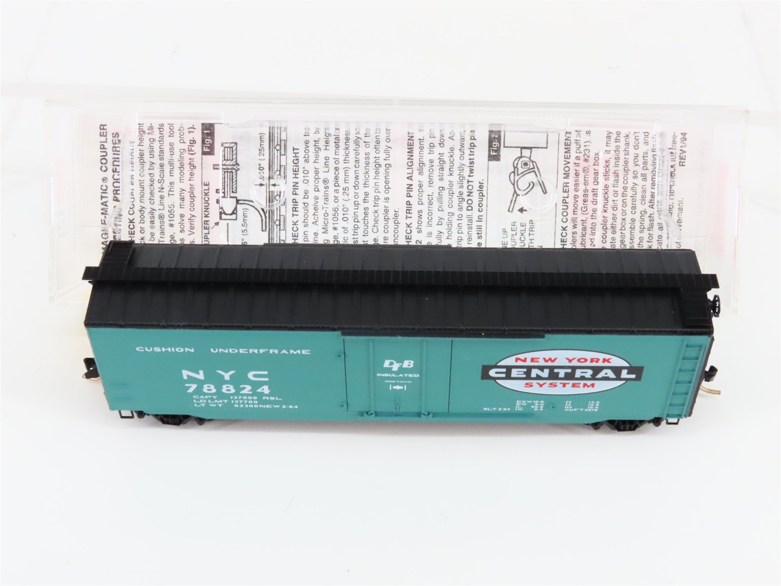 N Scale Micro-Trains MTL 32250 NYC New York Central System 50' Box Car #78824