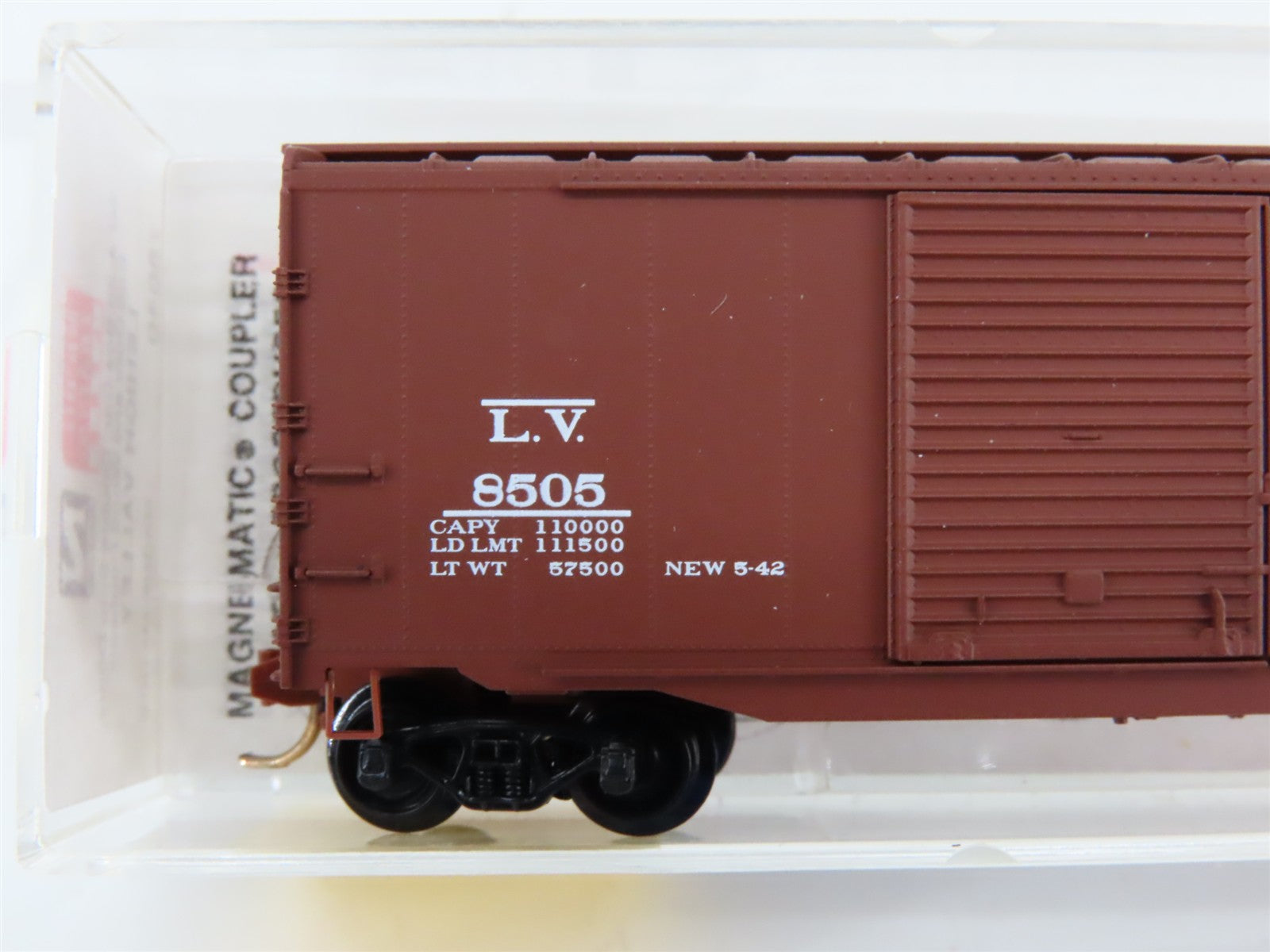 N Scale Micro-Trains MTL 78040 LV Lehigh Valley 50' Automobile Box Car #8505