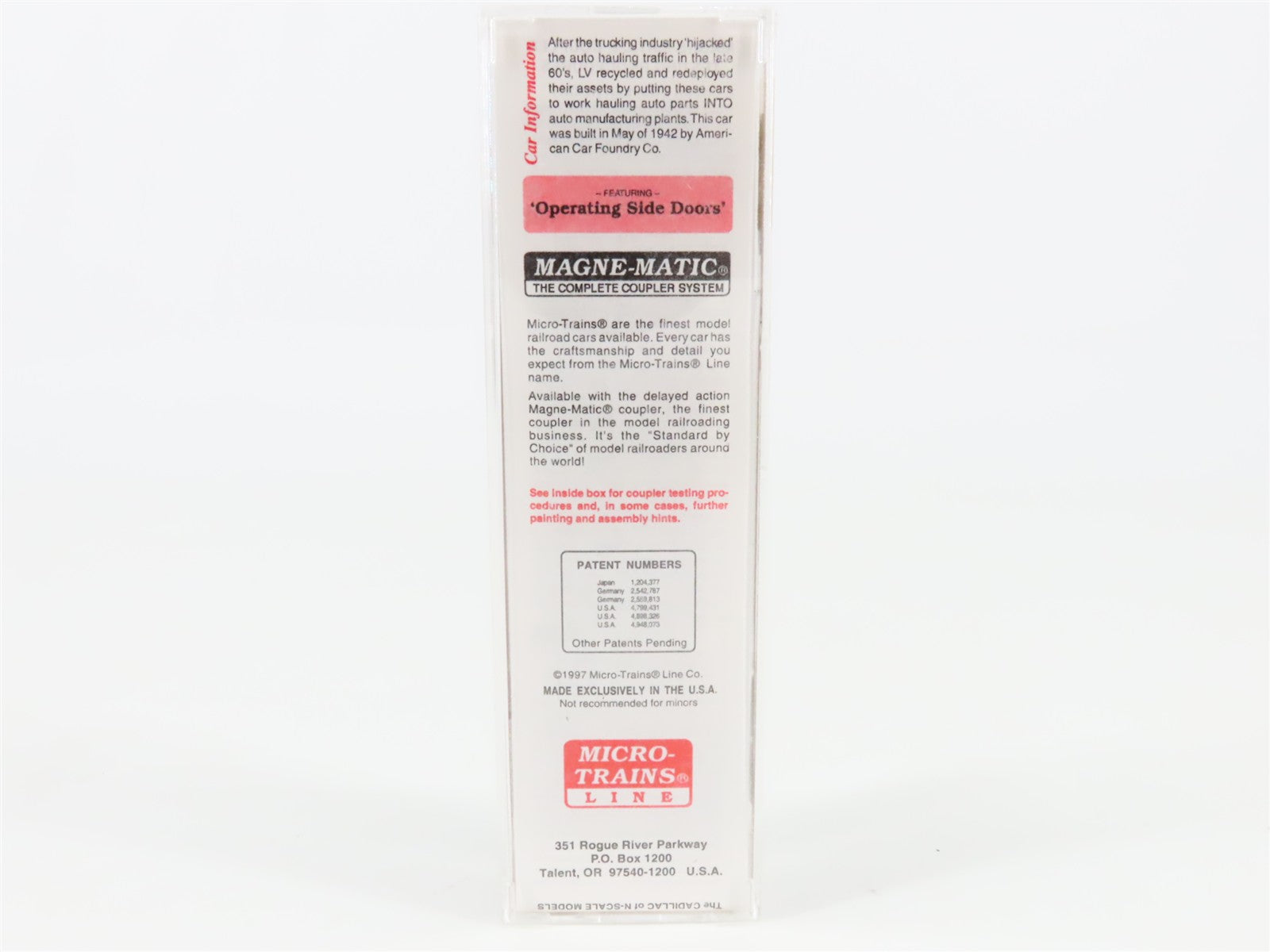 N Scale Micro-Trains MTL 78040 LV Lehigh Valley 50' Automobile Box Car #8505