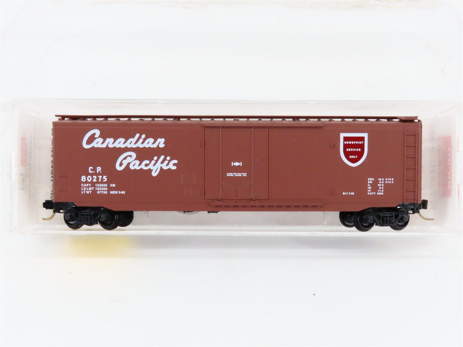N Micro-Trains MTL 32170 CP Canadian Pacific Newsprint Service 50' Boxcar #80275