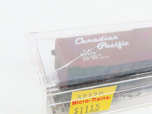 N Micro-Trains MTL 32170 CP Canadian Pacific Newsprint Service 50' Boxcar #80275
