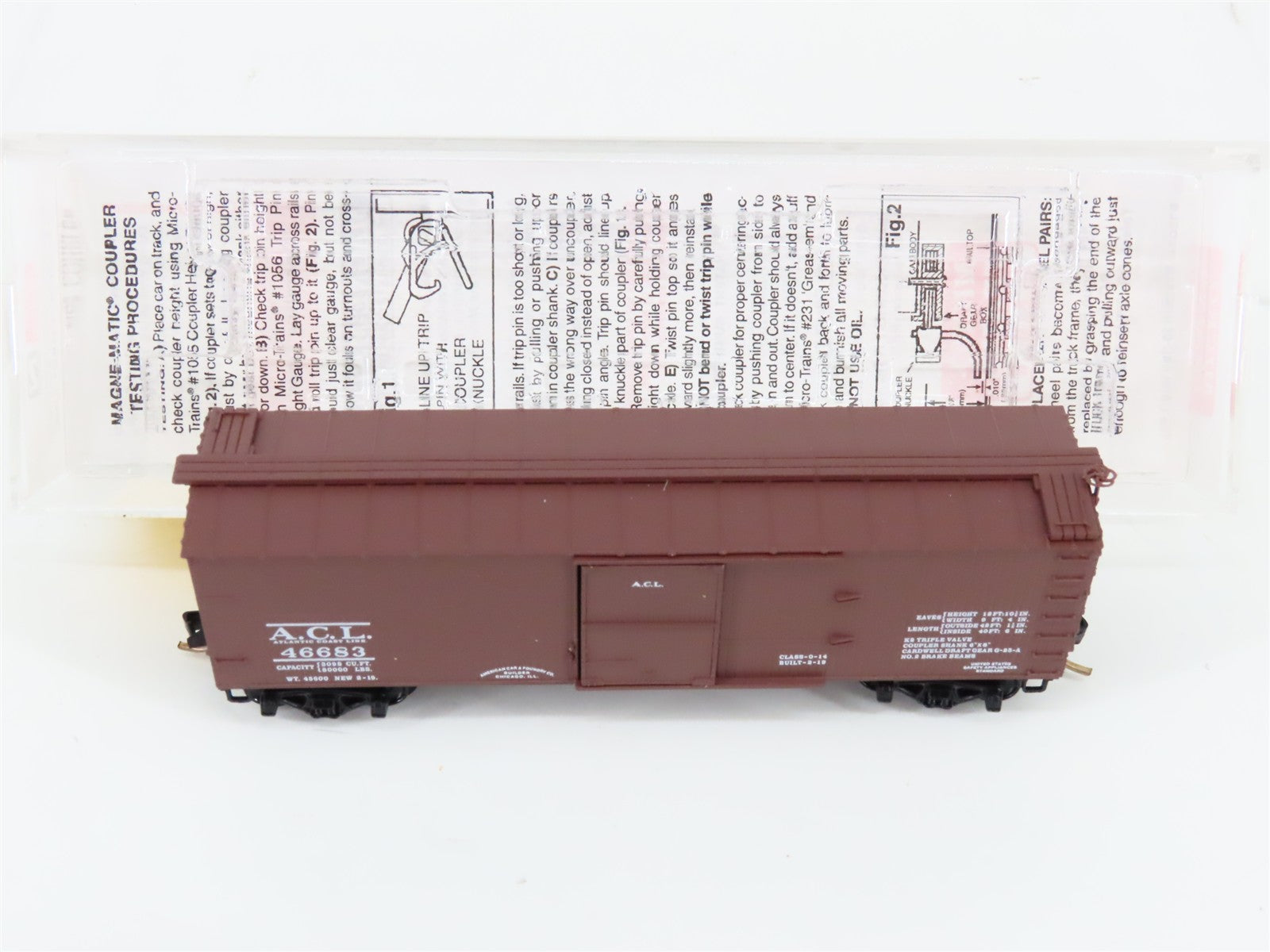 N Scale Micro-Trains MTL 39080 ACL Atlantic Coast Line 40' Box Car #46683