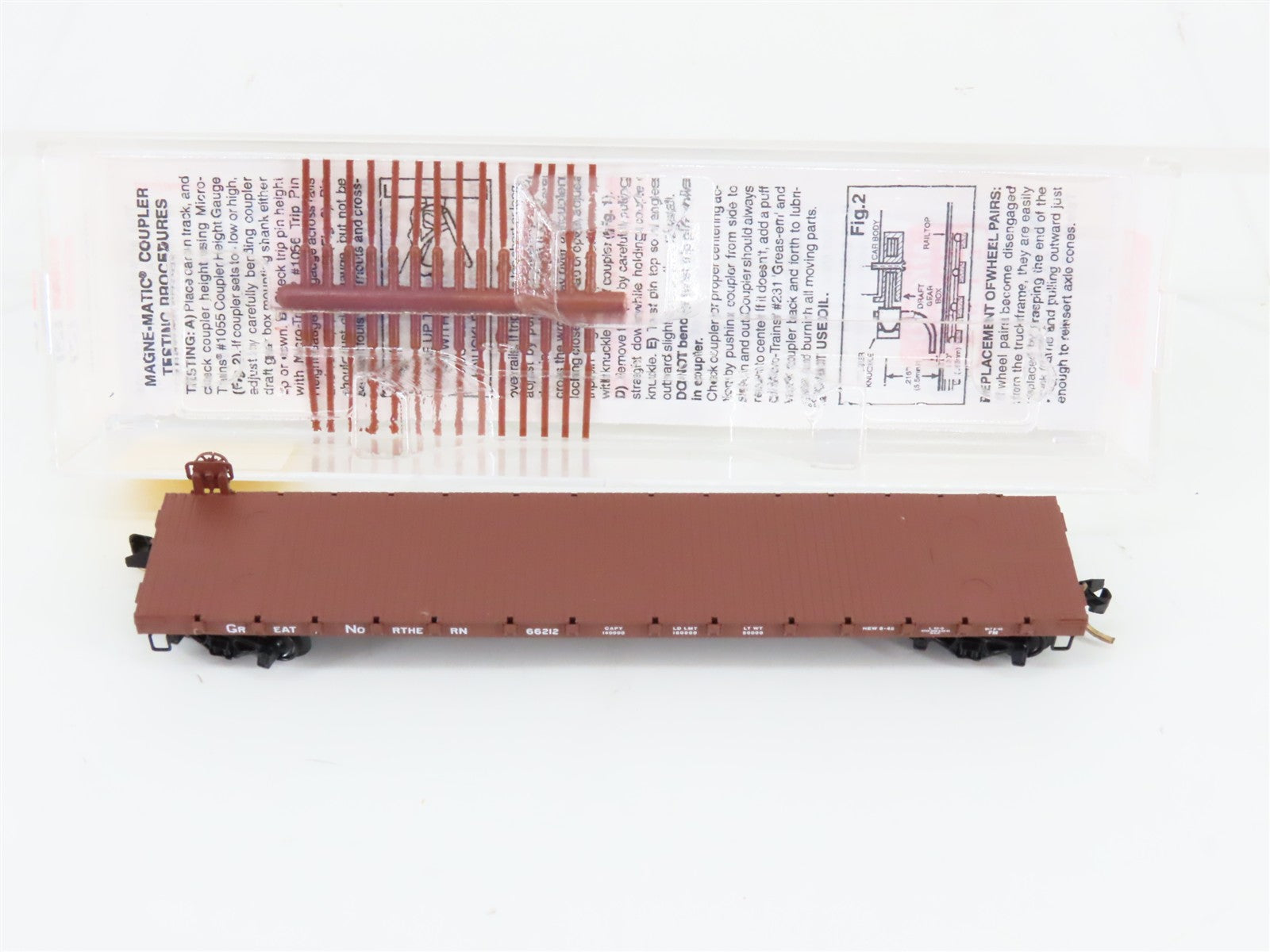 N Scale Micro-Trains MTL 44010 GN Great Northern 50' Flat Car #66212