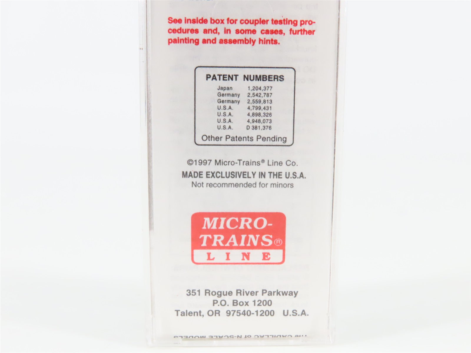 N Scale Micro-Trains MTL 20770 MON Monon 40' Single Door Box Car #1238