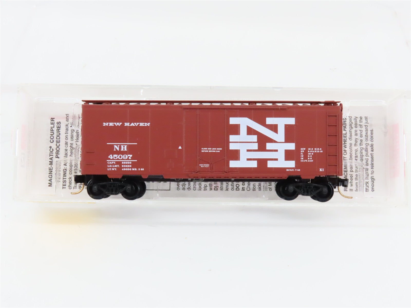 N Scale Micro-Trains MTL 21250 NH New Haven 40' Plug Door Box Car #45097