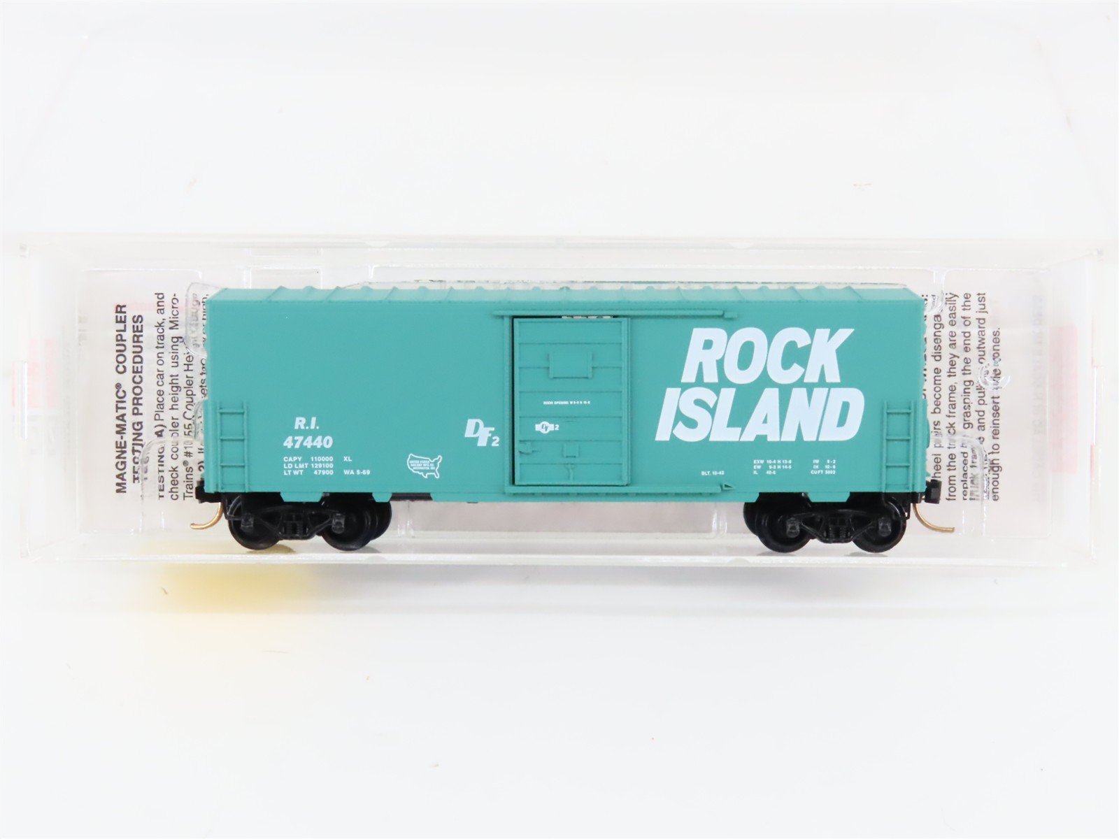 N Scale Micro-Trains MTL 24270 RI Rock Island 40' Single Door Box Car #47440