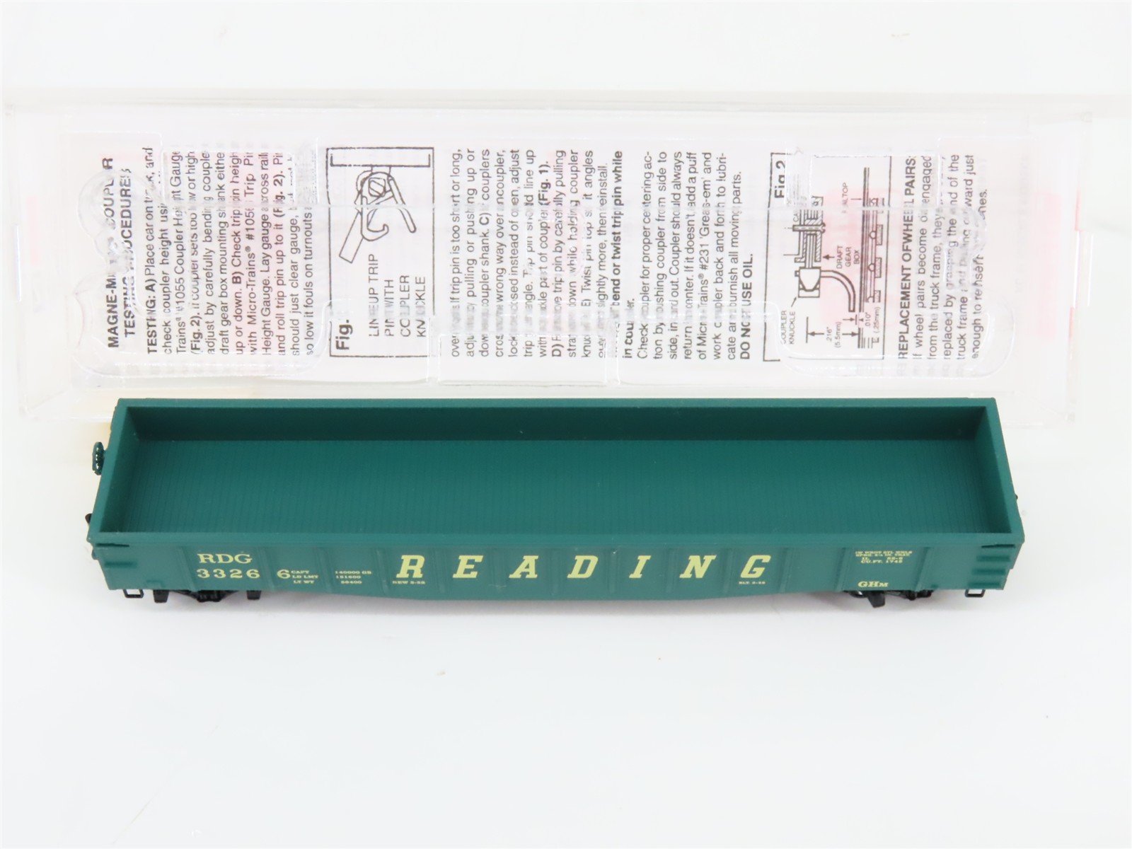 N Scale Micro-Trains MTL 105010 RDG Reading 50' Fixed End Gondola #33266