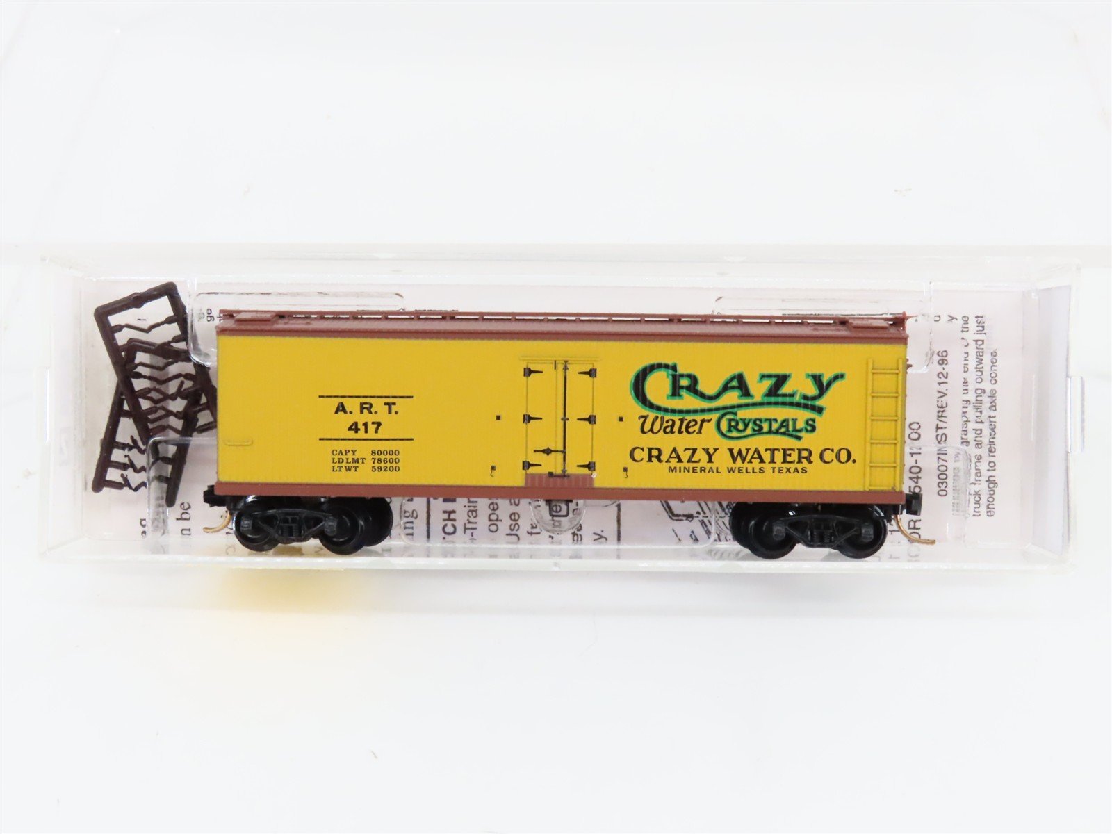 N Scale Micro-Trains MTL 49230 ART Crazy Water Crystals 40' Wood Reefer #417