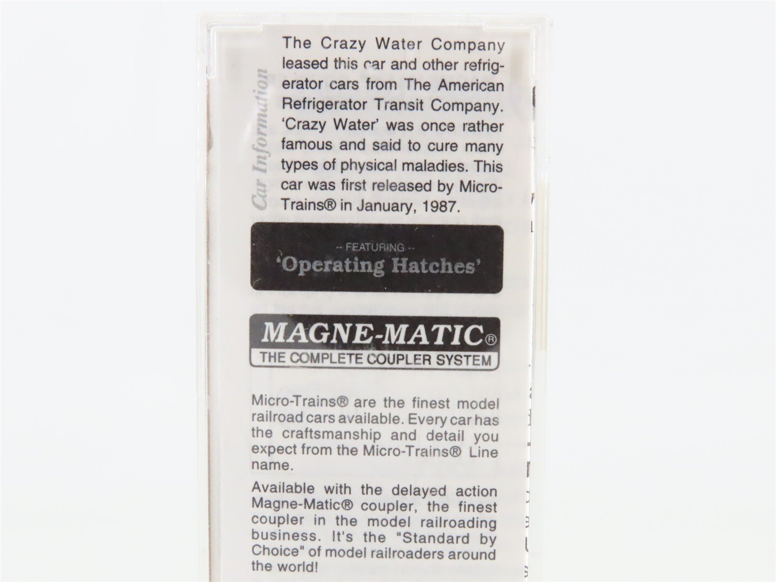N Scale Micro-Trains MTL 49230 ART Crazy Water Crystals 40' Wood Reefer #417