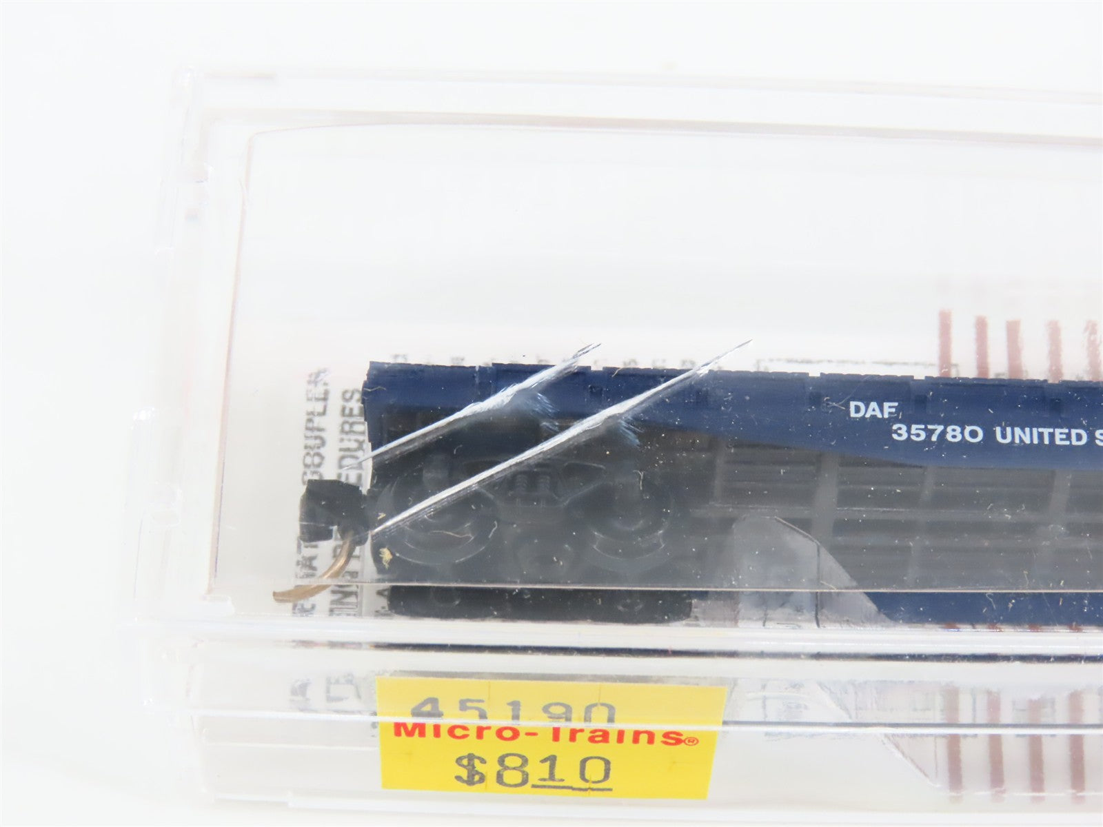 N Scale Micro-Trains MTL 45190 DAF United States Air Force 50' Flat Car #35780