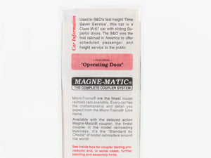 N Micro-Trains MTL 20346/3 B&O Baltimore & Ohio Time Saver 40' Box Car #470835