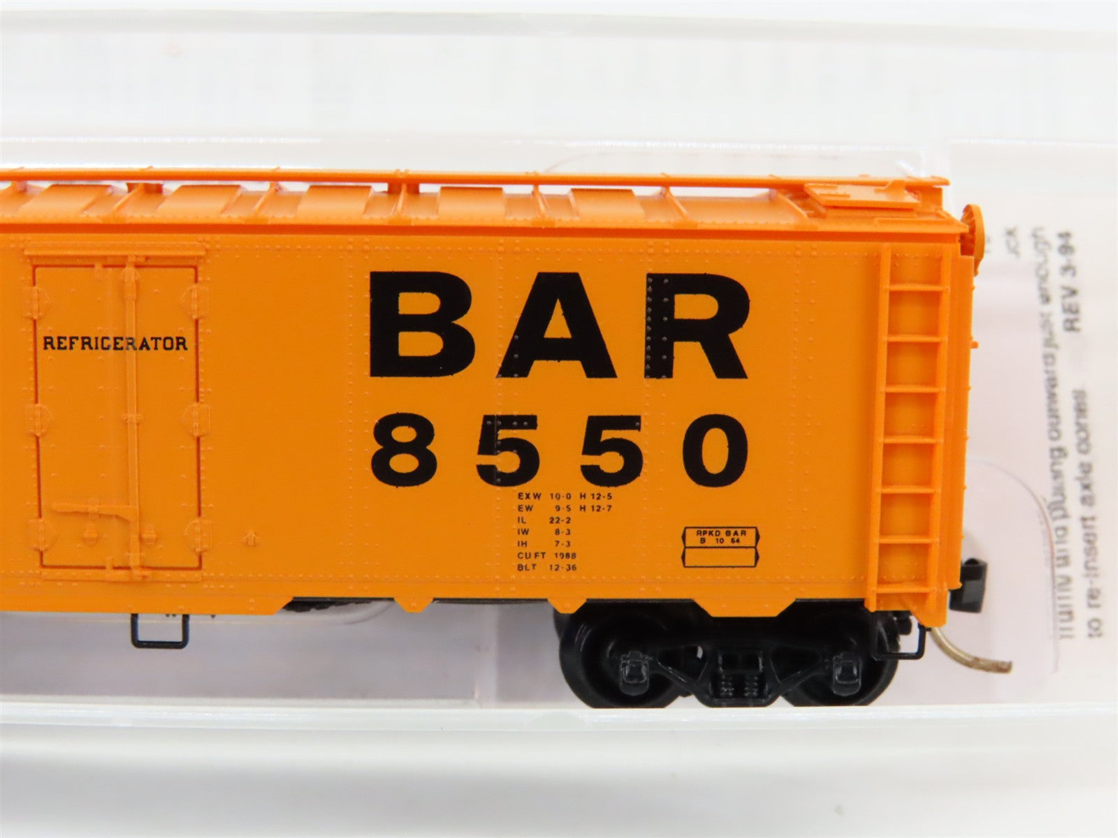N Scale Micro-Trains MTL 59020 BAR Bangor & Aroostook 40' Ice Reefer #8550