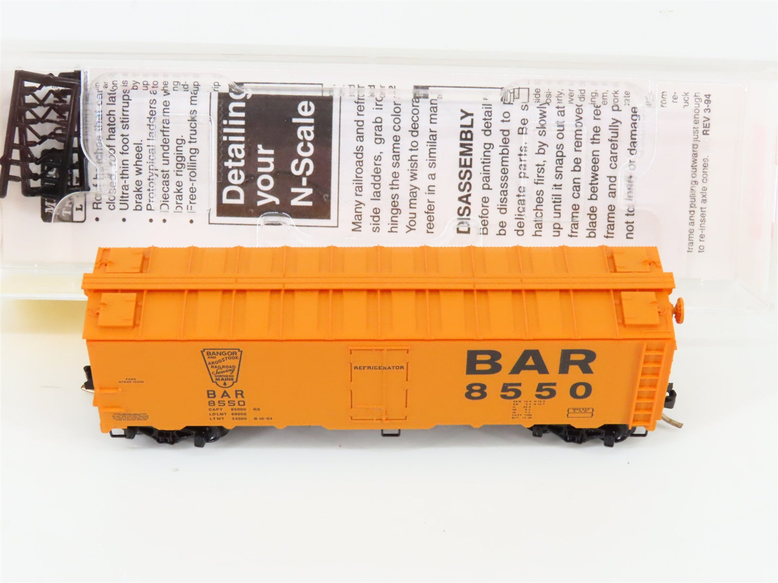 N Scale Micro-Trains MTL 59020 BAR Bangor & Aroostook 40' Ice Reefer #8550