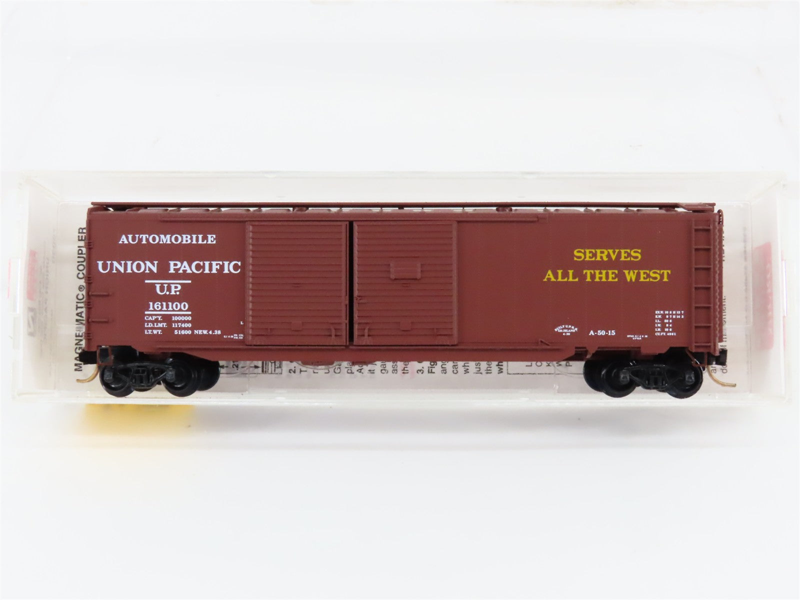N Scale Micro-Trains MTL 78030 UP Union Pacific 50' Auto Box Car #161100
