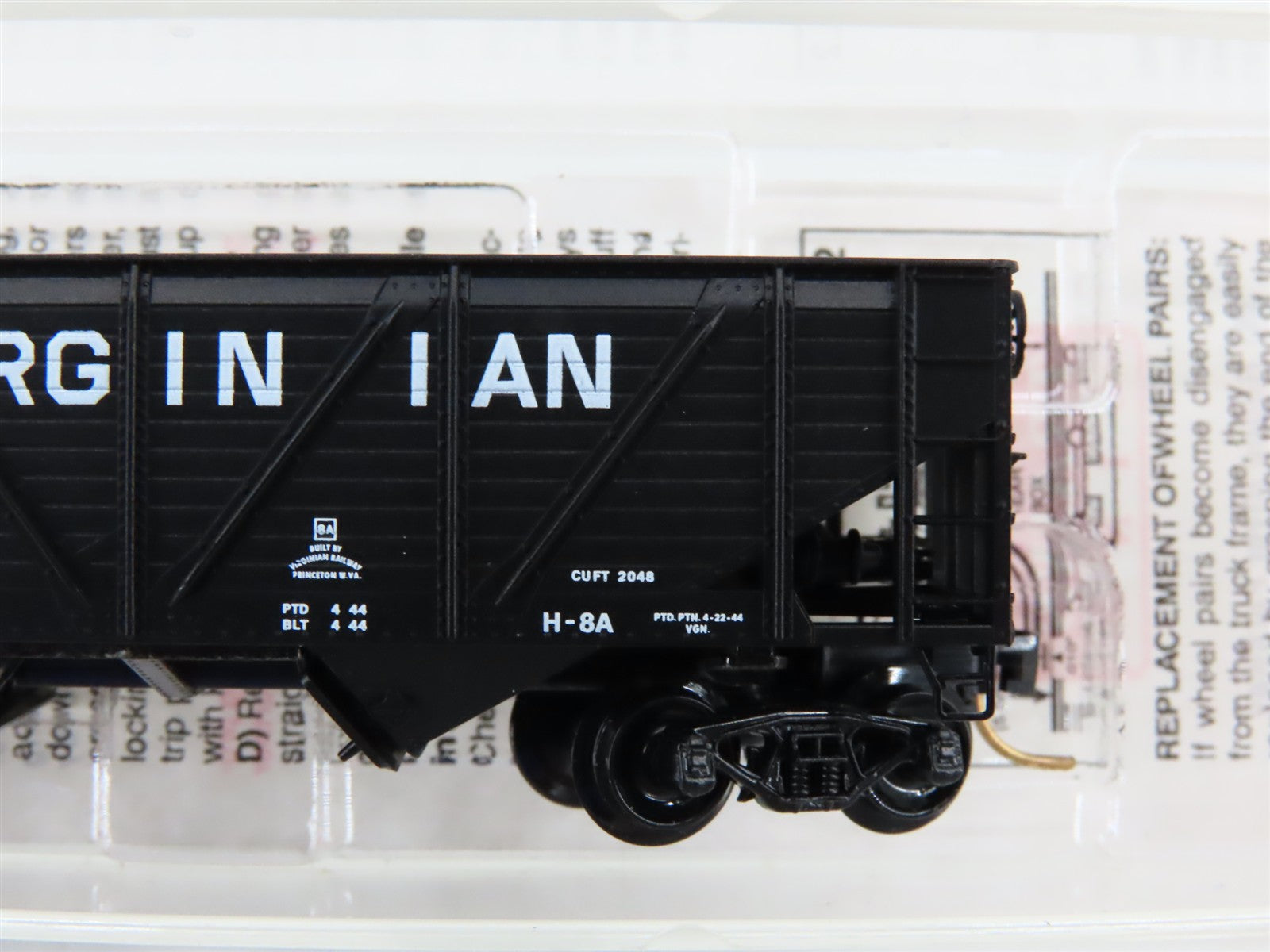 N Scale Micro-Trains MTL 57110 VGN Virginian 33' 2-Bay Open Hopper #15365