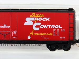 N Scale Micro-Trains MTL 32350 SFRB Santa Fe Shock Control 50' Box Car #6572