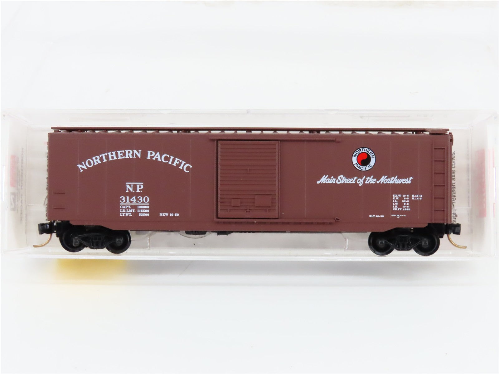 N Micro-Trains MTL 31060 NP Northern Pacific "Main Street" 50' Box Car #31430