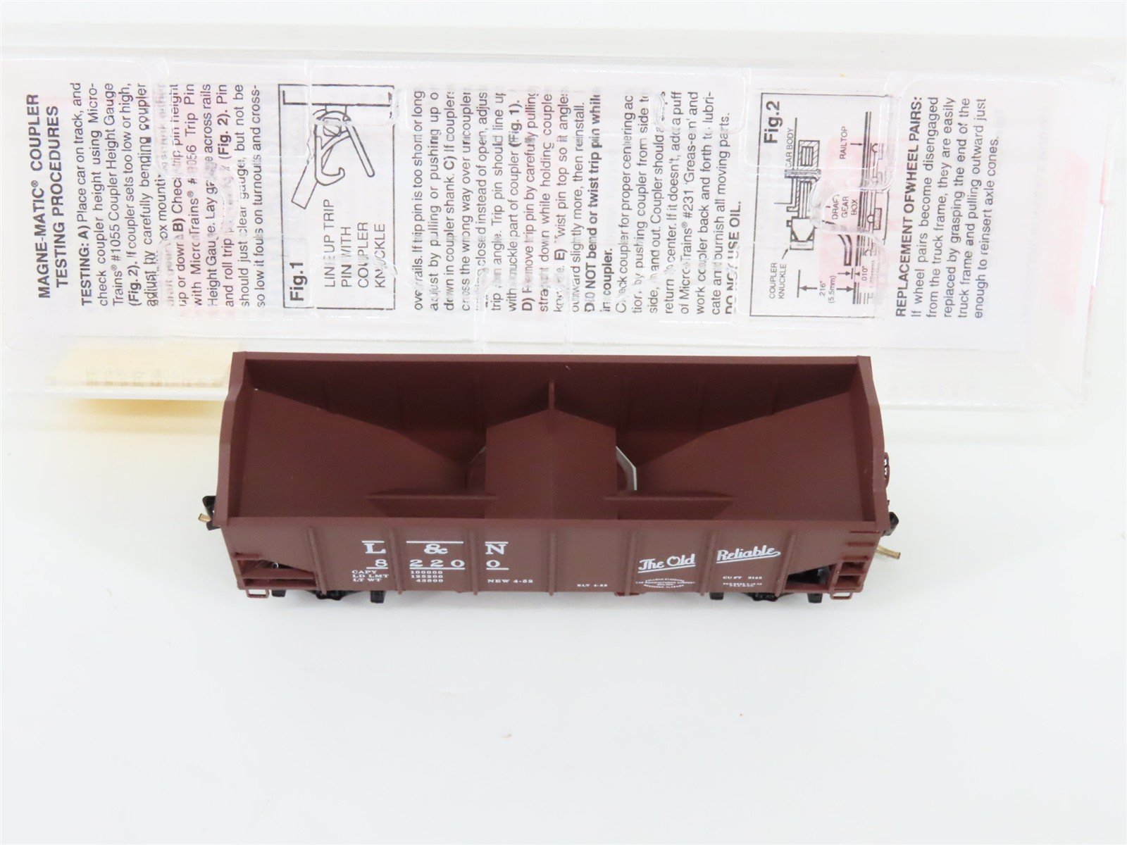 N Scale Micro-Trains MTL 89010 L&N The Old Reliable 2-Bay Open Hopper #82200