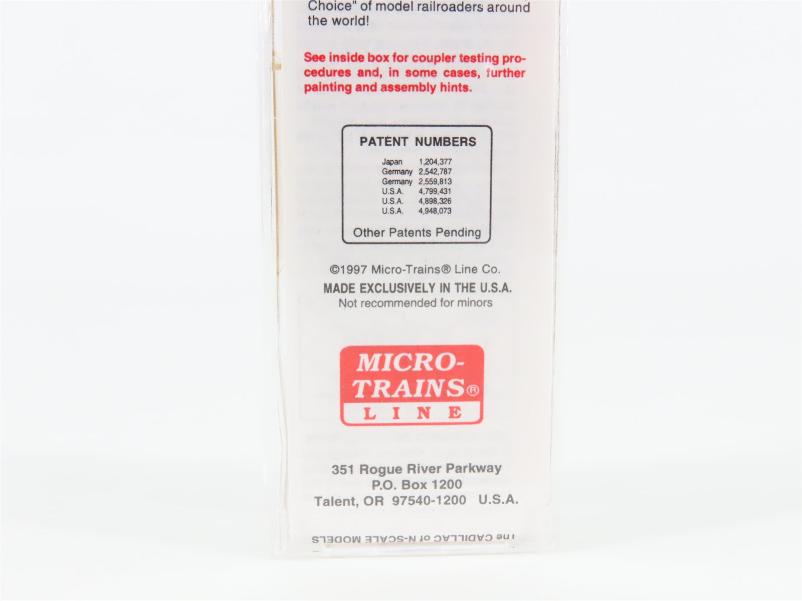 N Scale Micro-Trains MTL 50100 UP Union Pacific 34' Wood Caboose #3246
