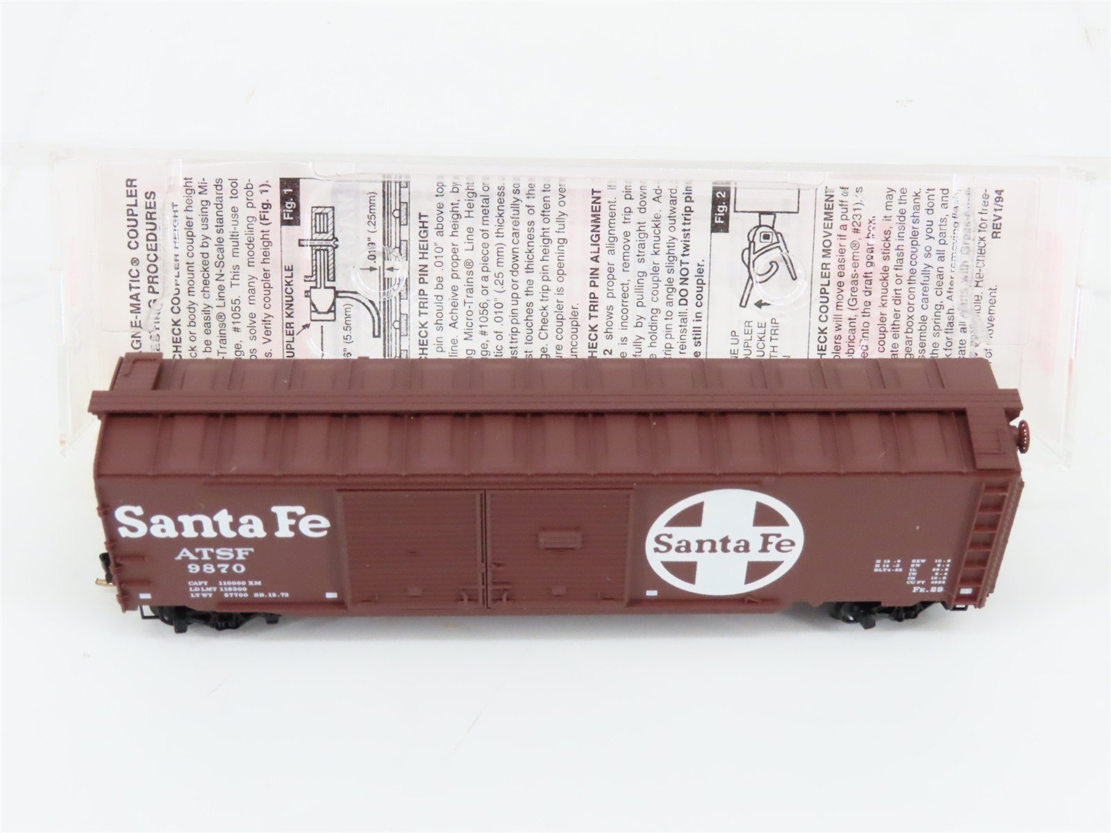 N Scale Micro-Trains MTL 78060 ATSF Santa Fe 50' Auto Box Car #9870