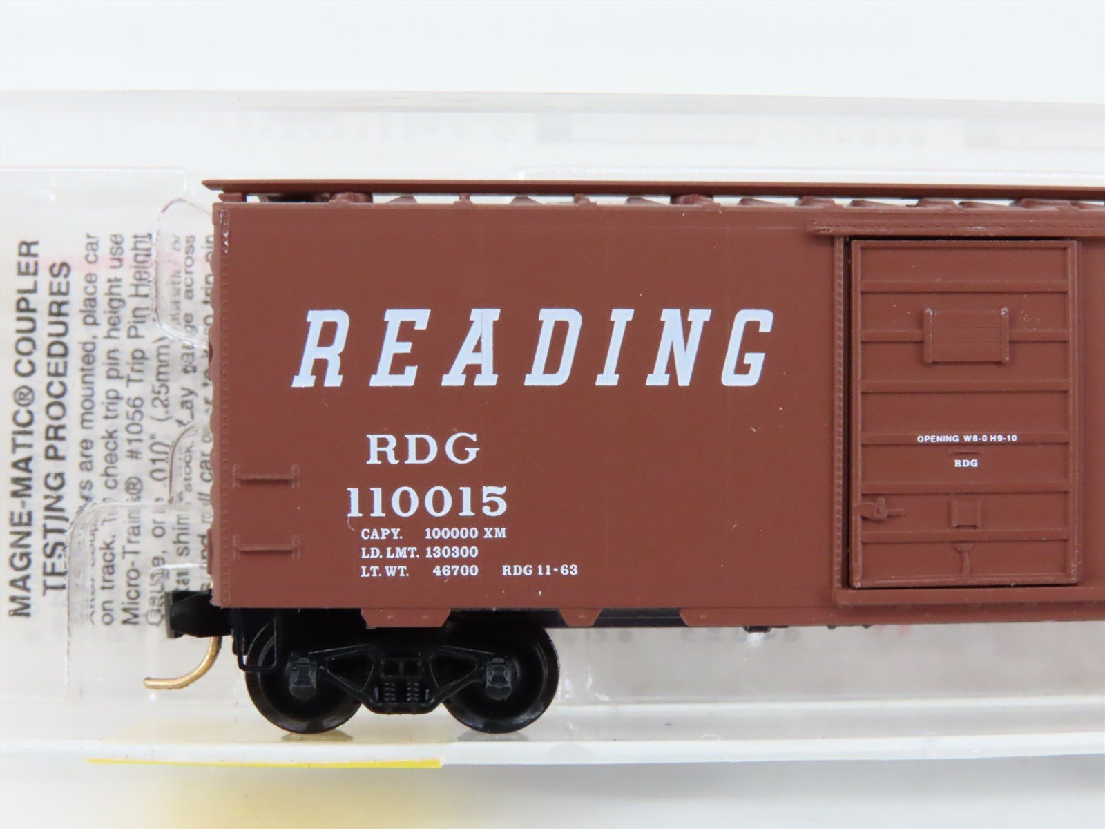 N Scale Micro-Trains MTL 20810 RDG Reading Lines 40' Single Door Box Car #110015