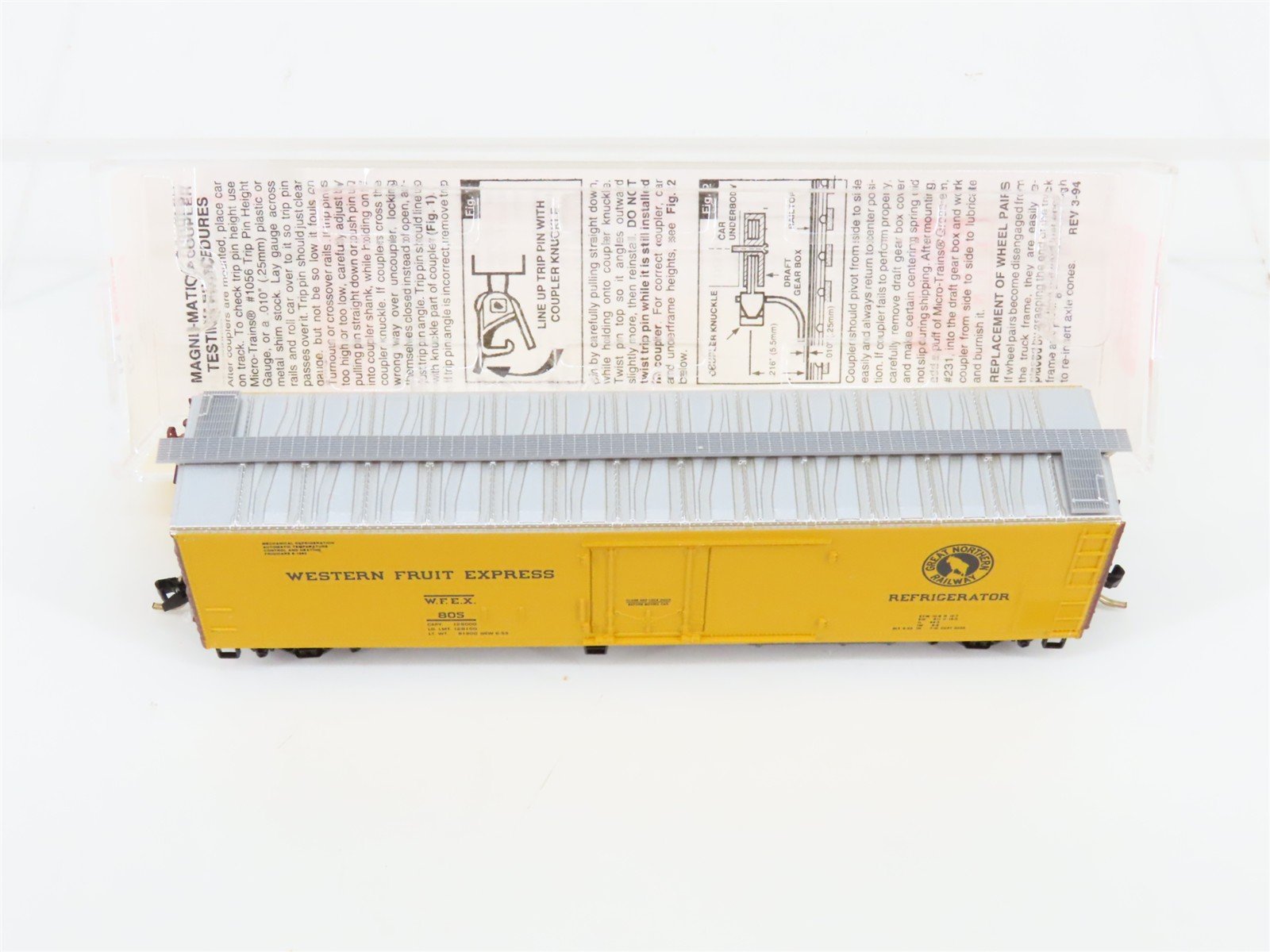 N Scale Micro-Trains MTL 69010/1 GN WFEX Western Fruit Express Mech. Reefer #805