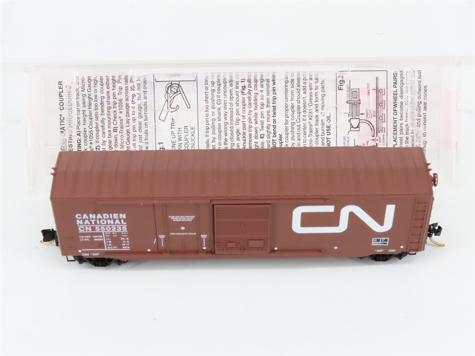 N Scale Micro-Trains MTL 76010 CN Canadian National 50' Box Car #550235
