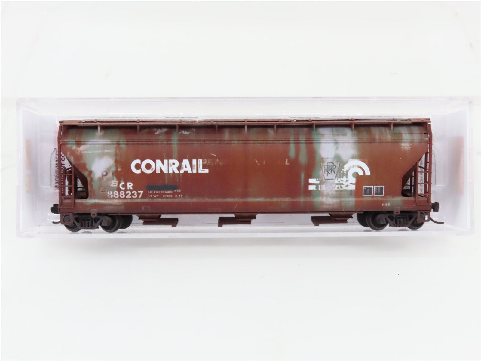 N Micro-Trains MTL 09444990 CR Conrail ex-PRR 3-Bay Hopper #888237 - Weathered