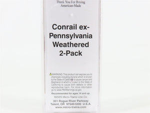 N Micro-Trains MTL 09444990 CR Conrail ex-PRR 3-Bay Hopper #888237 - Weathered