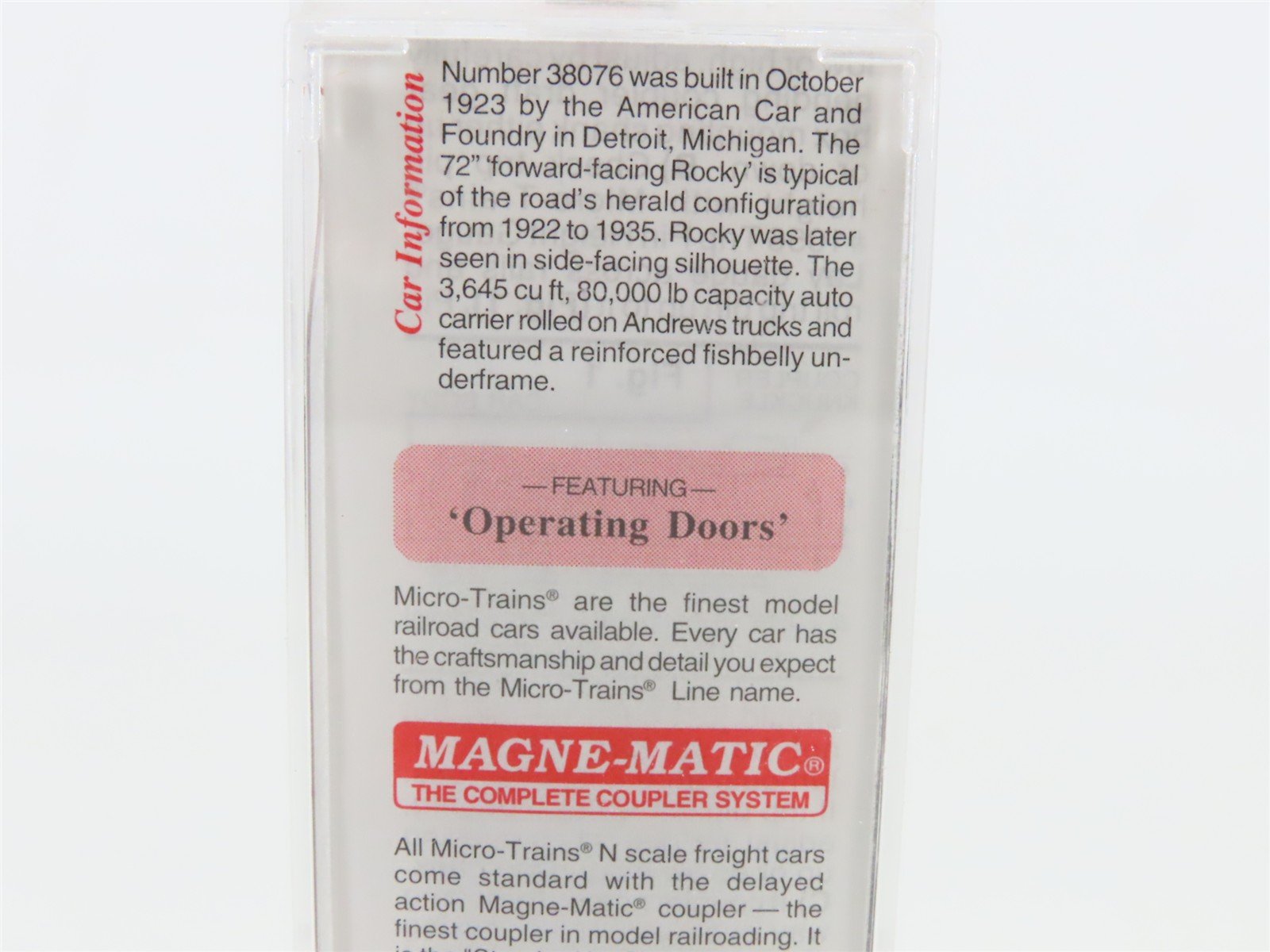 N Scale Micro-Trains MTL 41030 GN Great Northern 40' Wood Boxcar #38076
