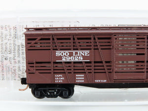 N Scale Micro-Trains MTL 35140 SOO Line 40' Desptach Stock Car #29628