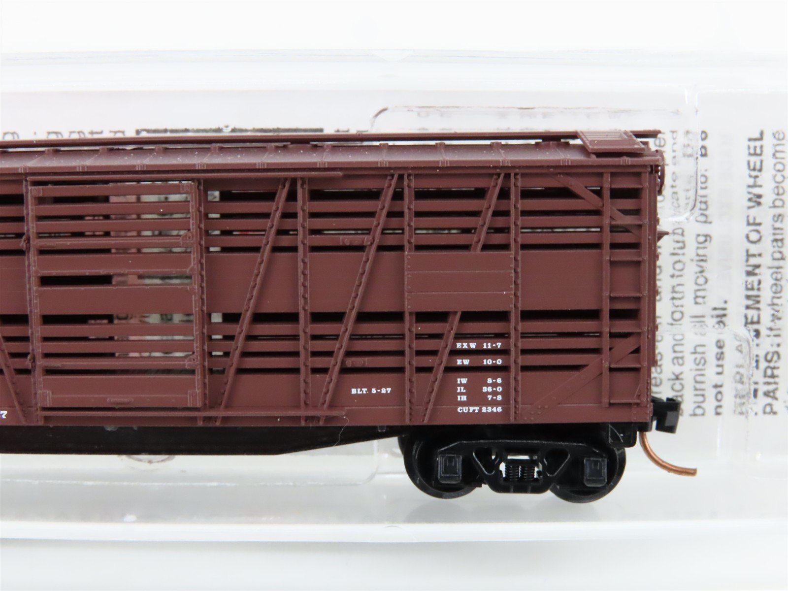 N Scale Micro-Trains MTL 35140 SOO Line 40' Desptach Stock Car #29628