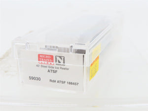 N Scale Micro-Trains MTL 59030 ATSF Santa Fe 40' Steel Ice Reefer #188457