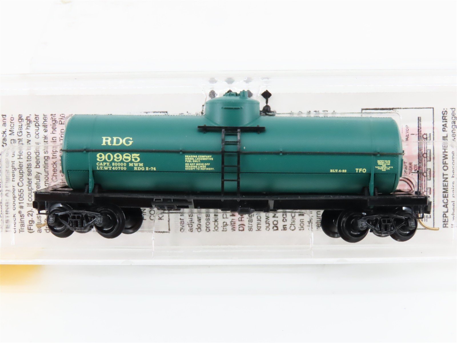 N Scale Micro-Trains MTL 65350 RDG Reading 39' Single Dome Tankcar #90985