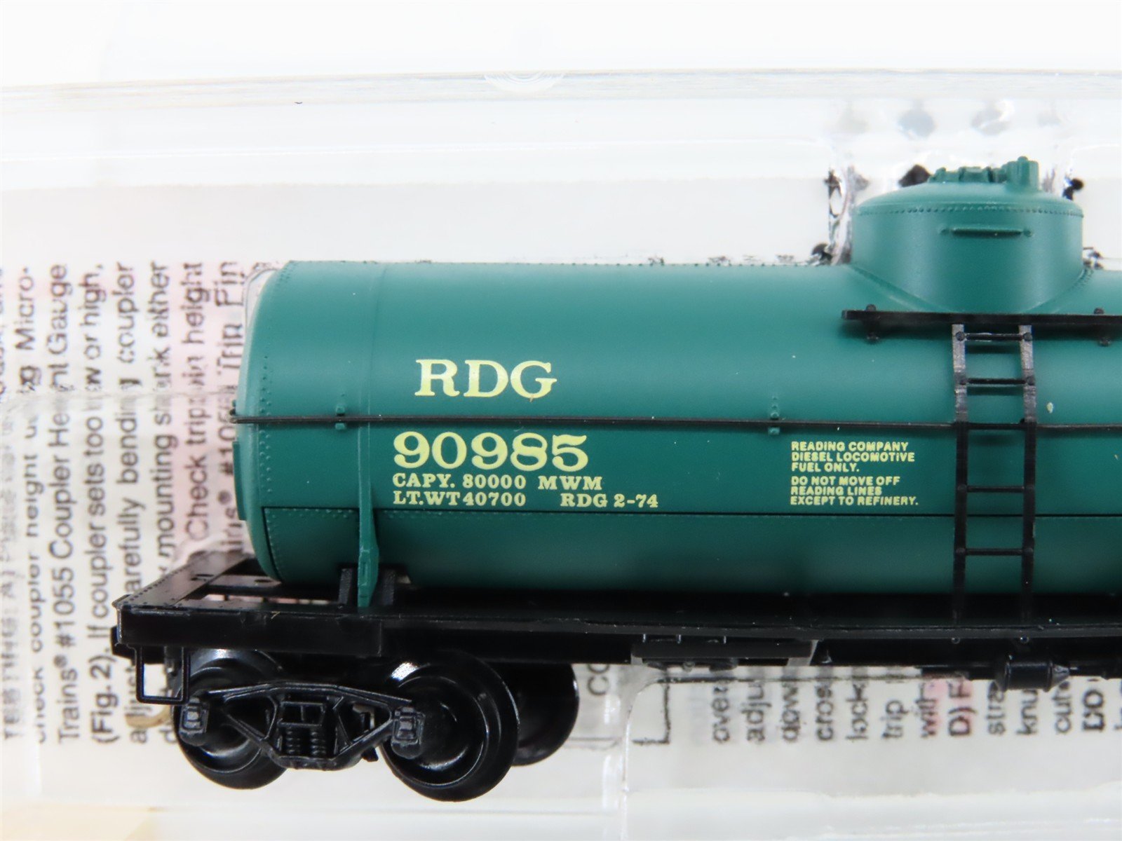 N Scale Micro-Trains MTL 65350 RDG Reading 39' Single Dome Tankcar #90985