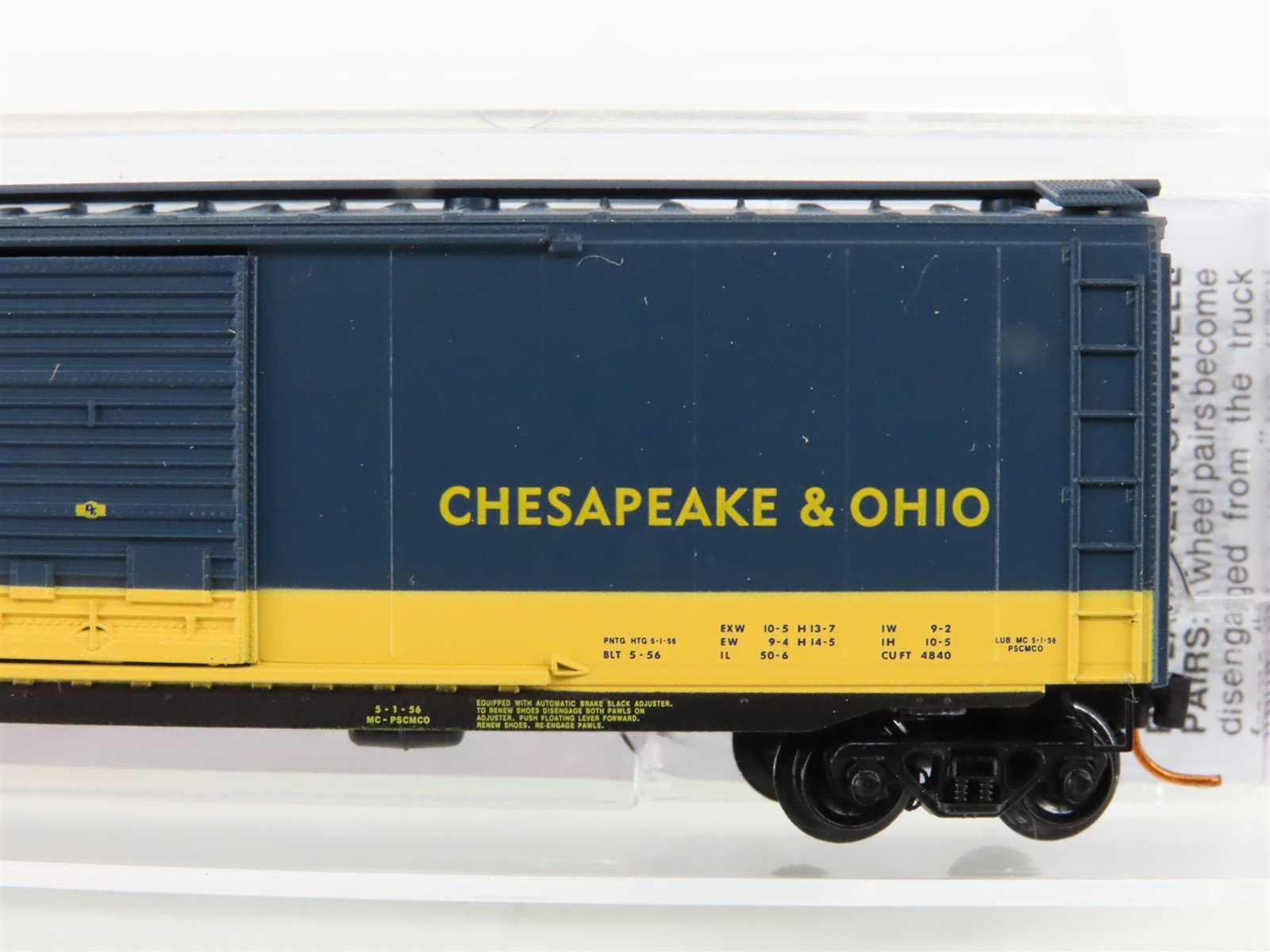 N Micro-Trains MTL 03100073 C&O Chesapeake & Ohio 50' Standard Boxcar #21463