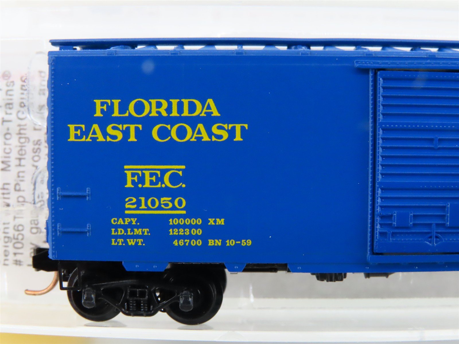 N Scale Micro-Trains MTL 20096 FEC Florida West Coast 40' Standard Boxcar #21050