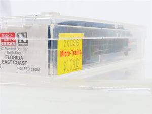 N Scale Micro-Trains MTL 20096 FEC Florida West Coast 40' Standard Boxcar #21050