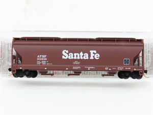 N Scale Micro-Trains MTL 94100 ATSF Santa Fe 3-Bay Covered Hopper #313838