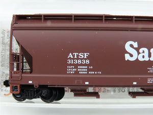 N Scale Micro-Trains MTL 94100 ATSF Santa Fe 3-Bay Covered Hopper #313838