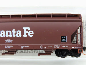 N Scale Micro-Trains MTL 94100 ATSF Santa Fe 3-Bay Covered Hopper #313838