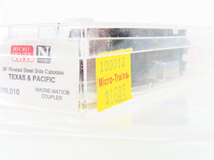 N Scale Micro-Trains MTL 100,010 T&P Texas & Pacific 36' Steel Caboose #2525