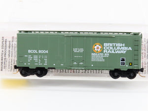 N Scale Micro-Trains MTL 21230 BCOL British Columbia 40' Standard Boxcar #8002