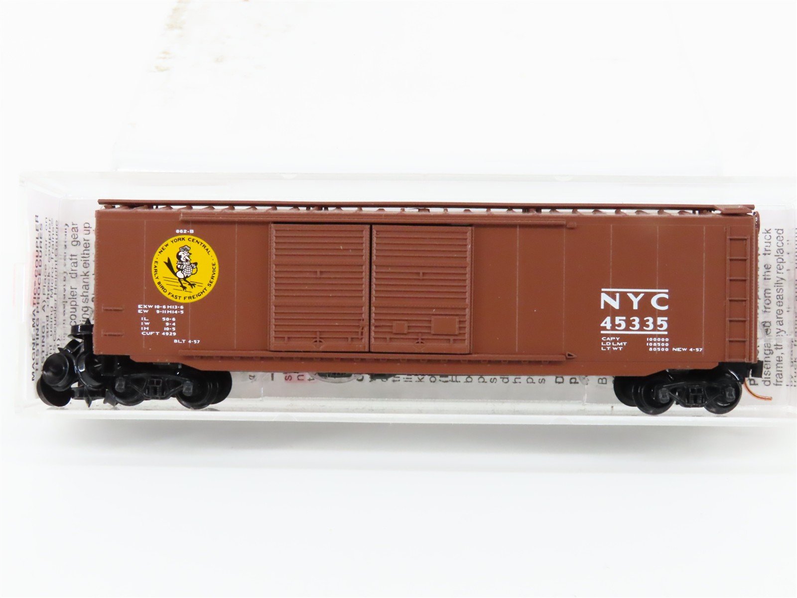 N Scale Micro-Trains MTL 34220 NYC New York Central 50' Standard Boxcar #45335