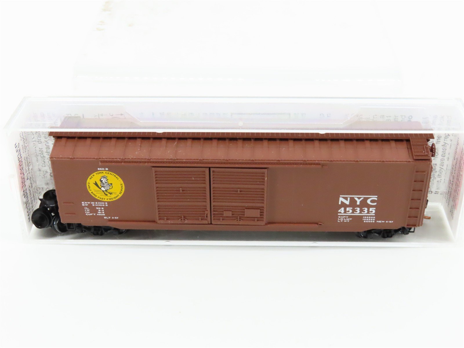 N Scale Micro-Trains MTL 34220 NYC New York Central 50' Standard Boxcar #45335